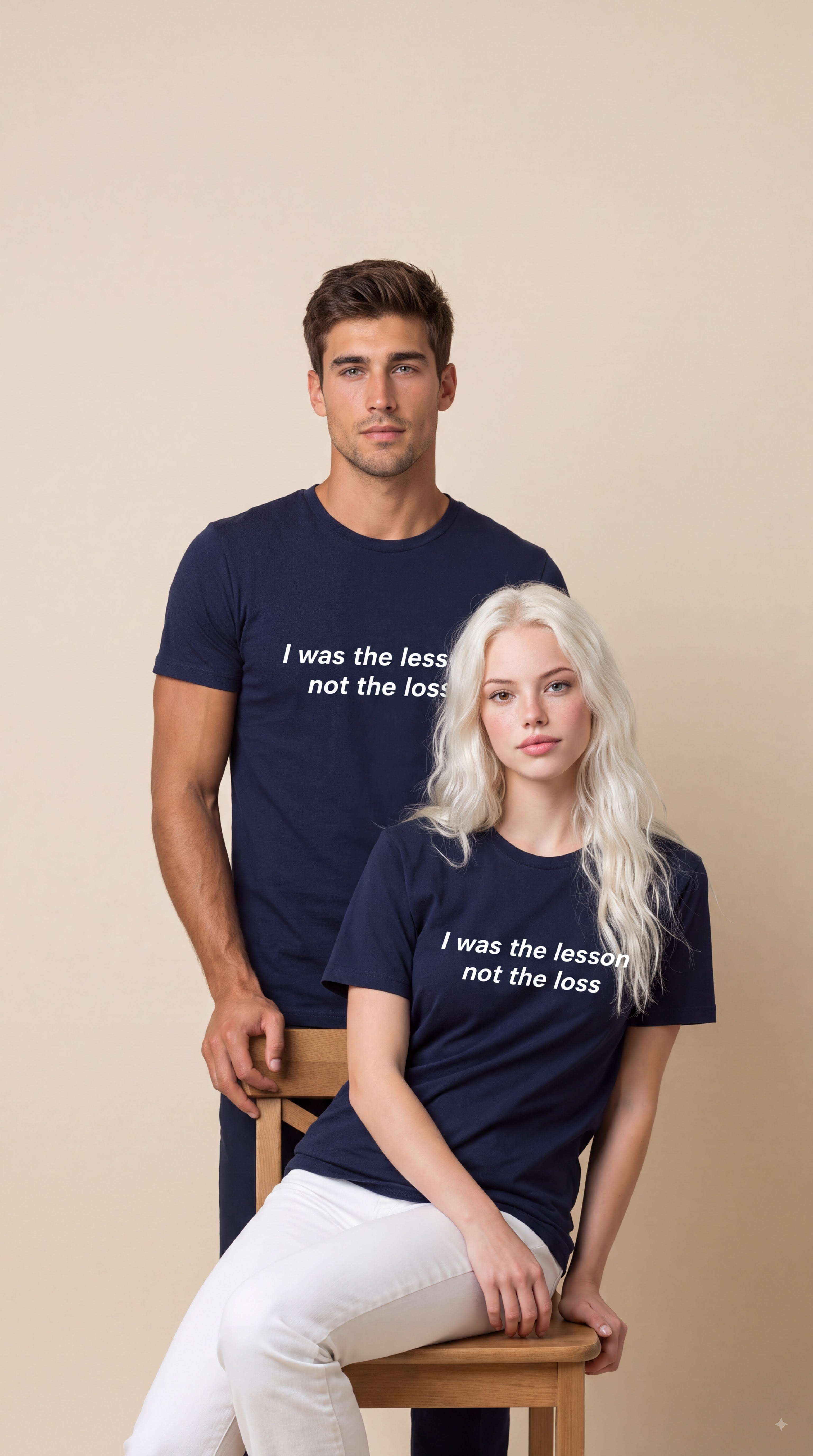 I Was the Lesson Not the Loss Tee — Empowerment Quote T-Shirt