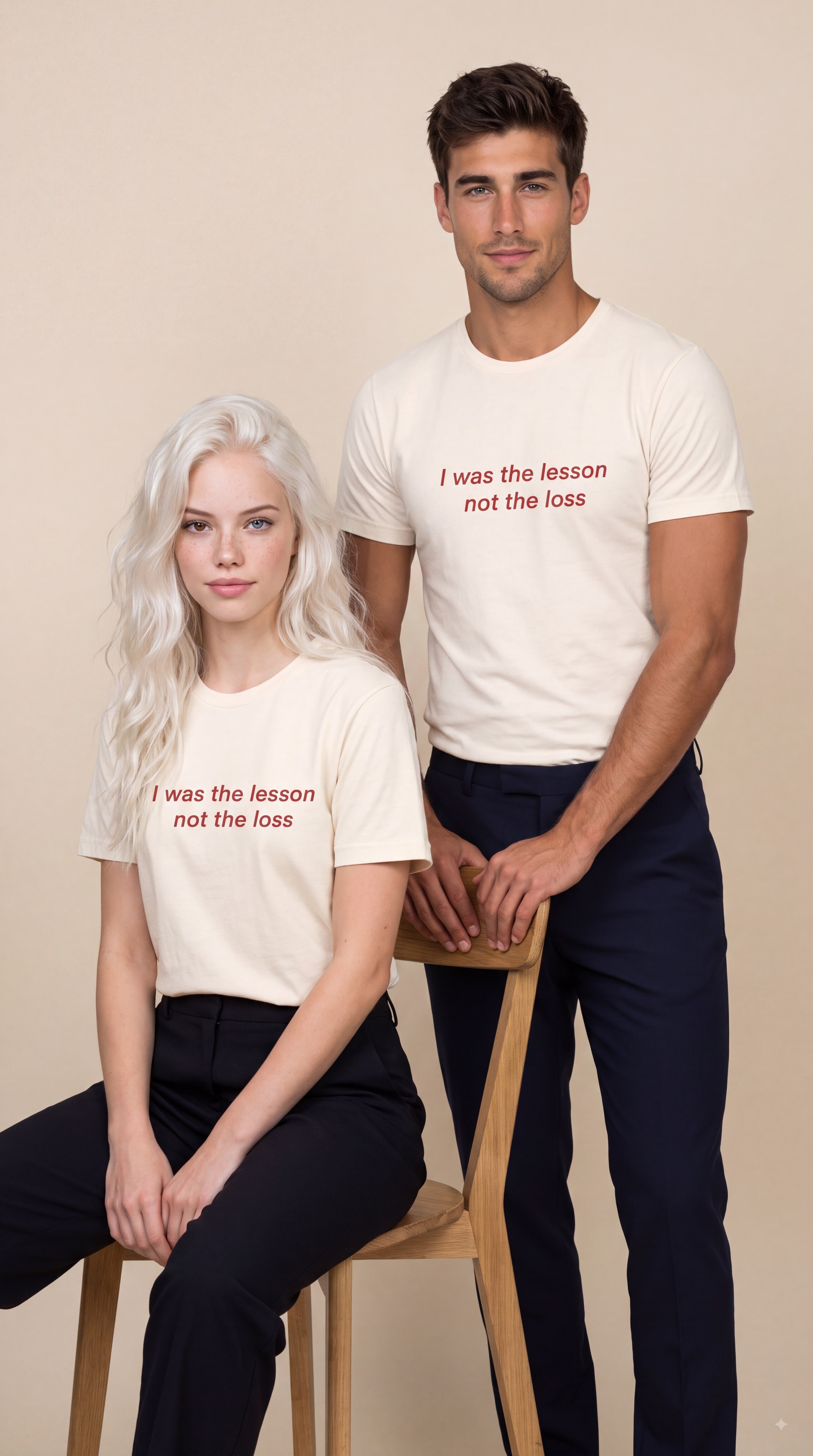 I Was the Lesson Not the Loss Tee — Empowerment Quote T-Shirt