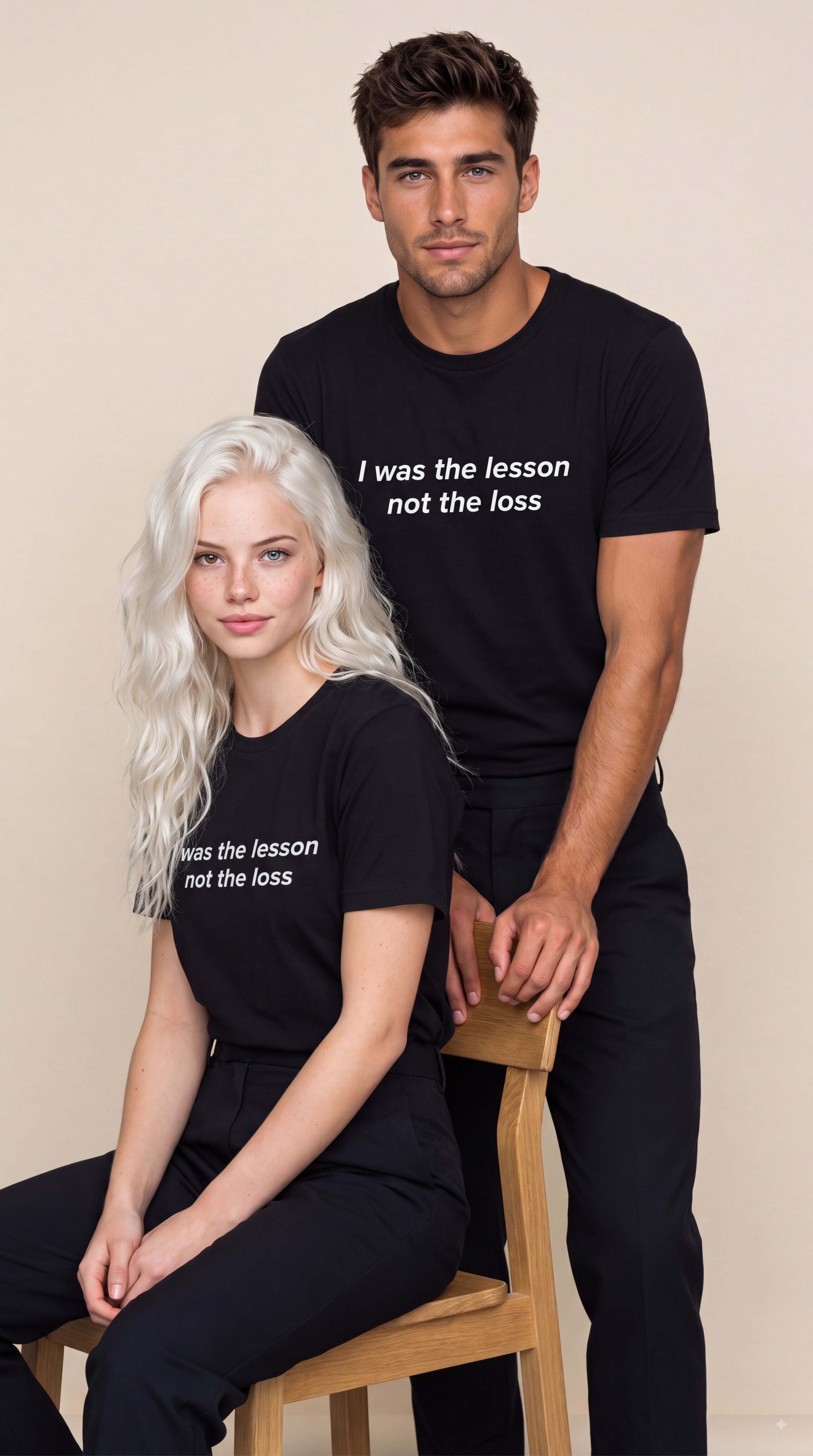 I Was the Lesson Not the Loss Tee — Empowerment Quote T-Shirt