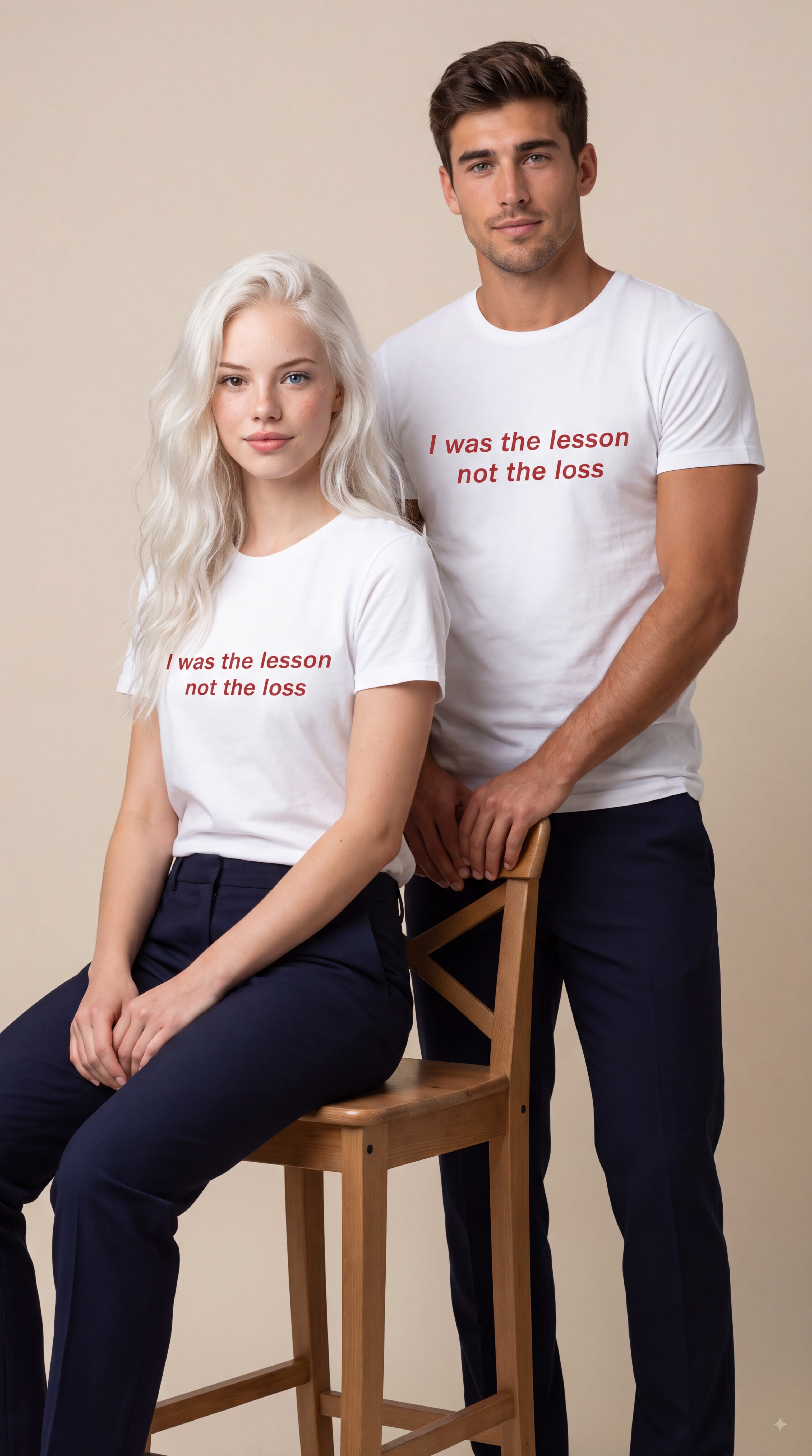 I Was the Lesson Not the Loss Tee — Empowerment Quote T-Shirt