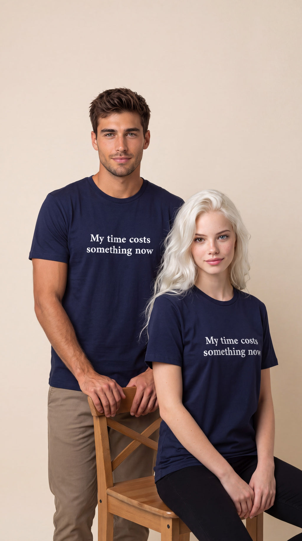 My time costs something now Tee — Minimalist Statement Quote T-Shirt
